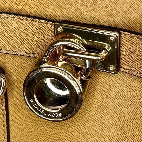 Michael Kors Hamilton Saffiano Leather Satchel - Picture 8 of 15